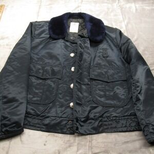 Horace Small Tuffy Jacket Men 44R XL Navy Bomber Quilt Insulated RAREUSA VTG 70s